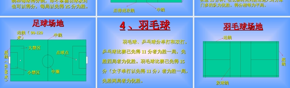 小学体育《球类运动小常识》PPT课件