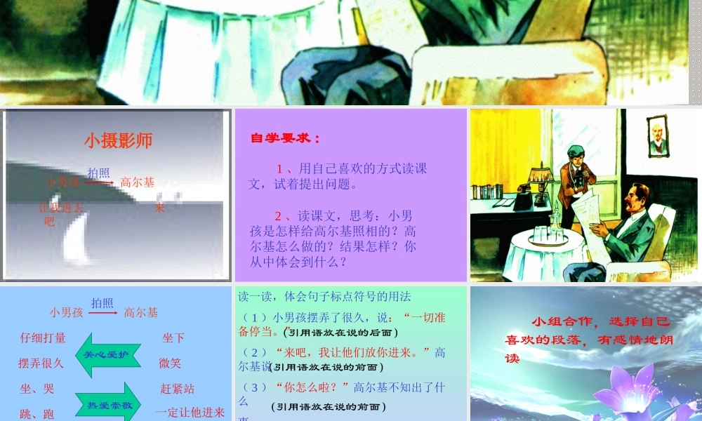 《小摄影师》教学课件2