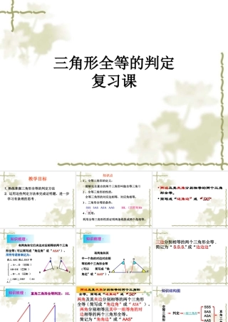 三角形全等复习课