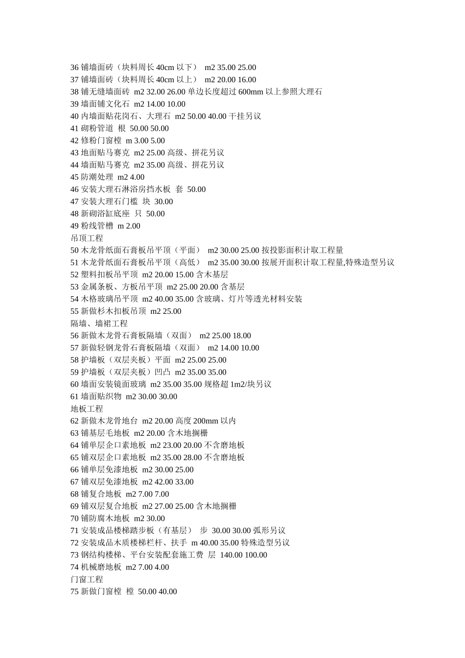 上海市住宅室内装饰装修工程人工费参考价234683140_第2页