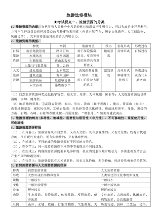 选修-旅游地理教案