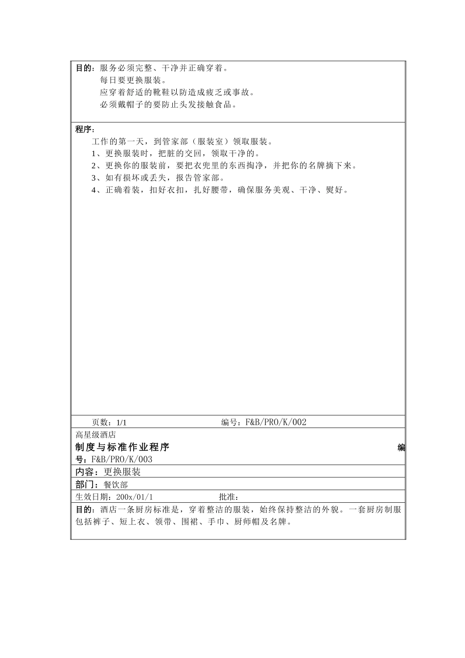 高星级酒店厨房标准作业程序（65P）_第2页