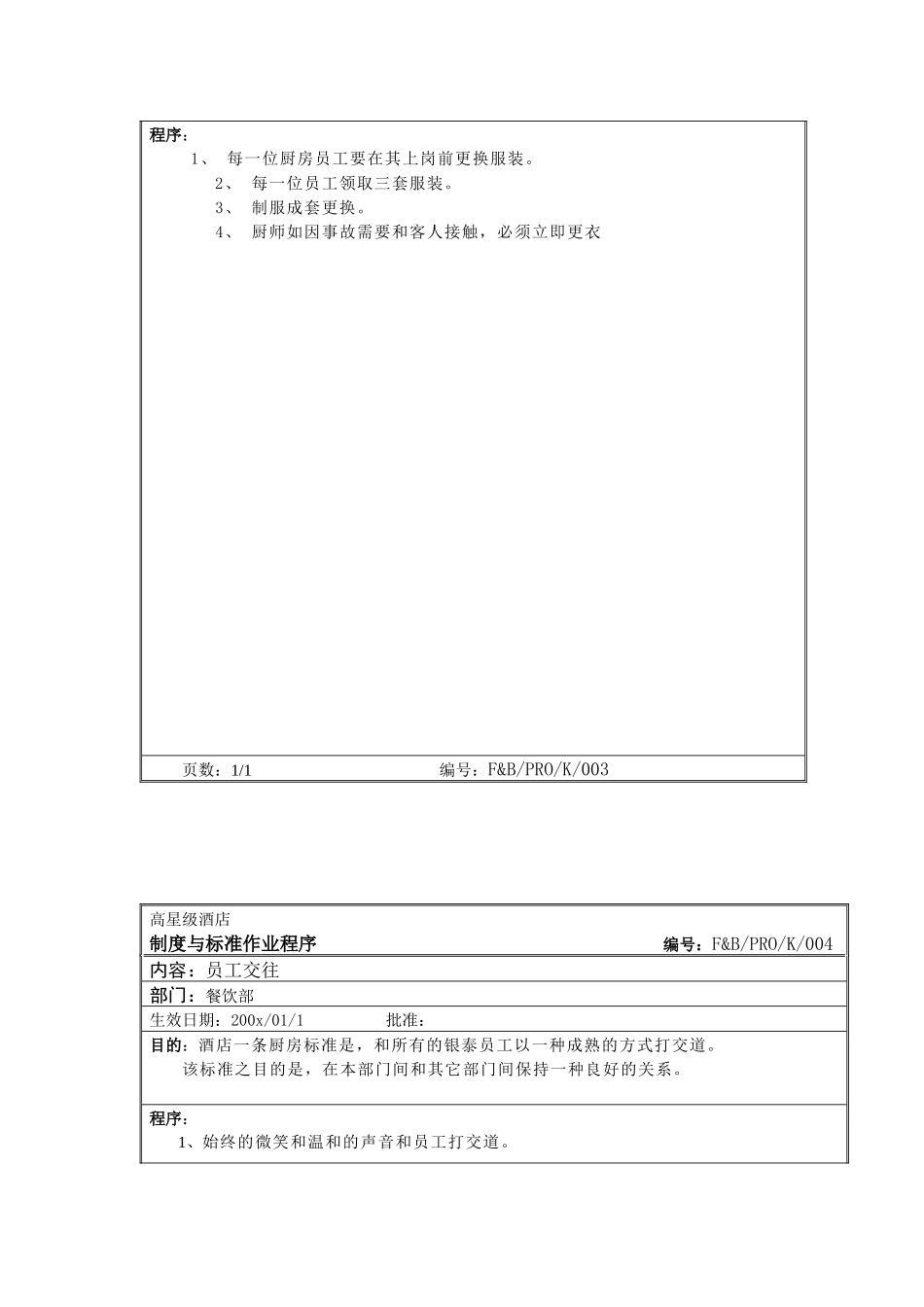 高星级酒店厨房标准作业程序（65P）_第3页