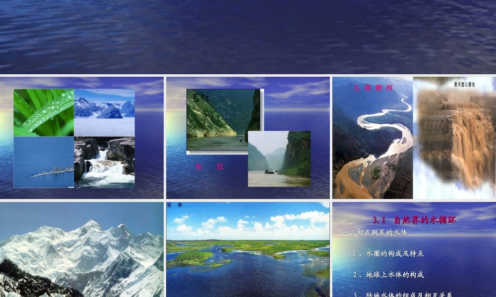 课件31自然界的水循环