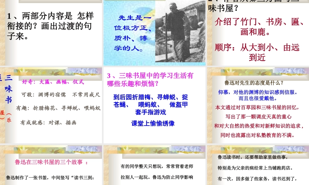 《从百草园到三味书屋》PPT课件精选2 (2)