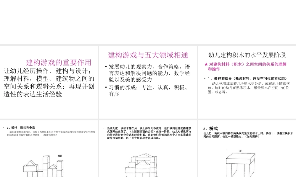 园本培训建构游戏