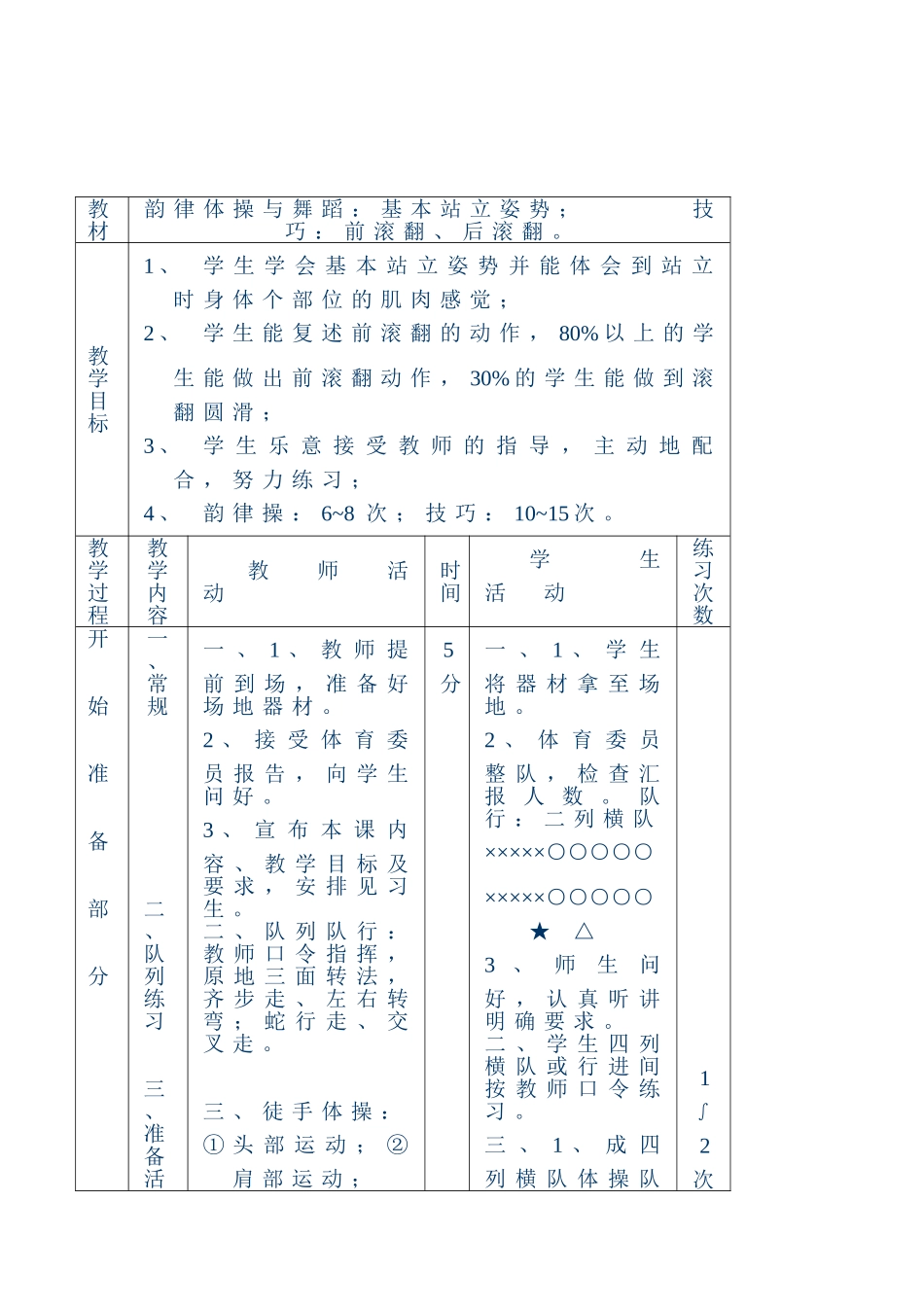 【教案全集】初中体育教案全集_第1页