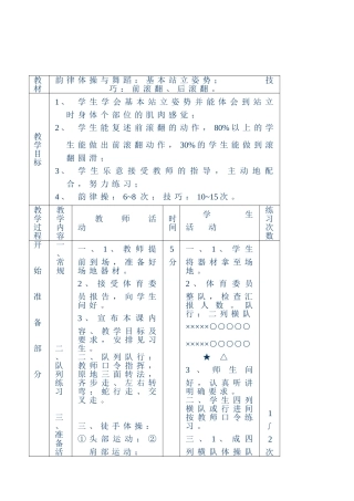 【教案全集】初中体育教案全集