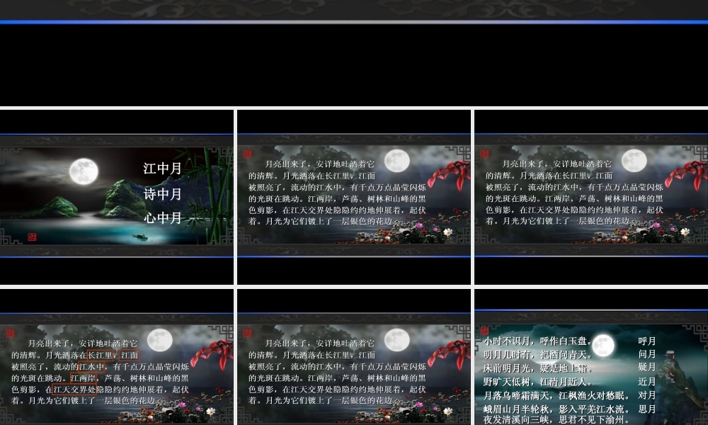 王崧舟望月（第1课时）