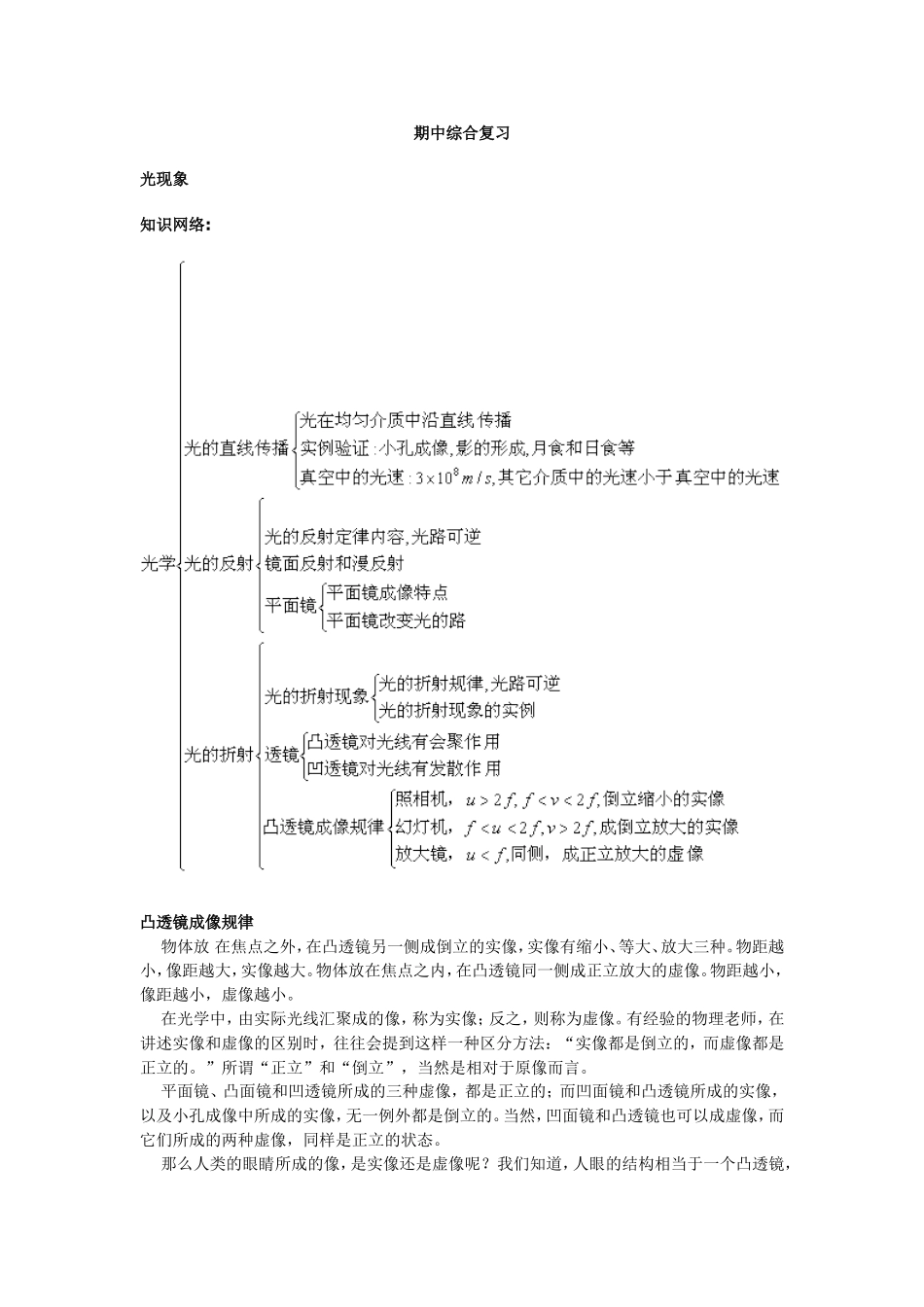 初二第二学期期中综合复习_第1页