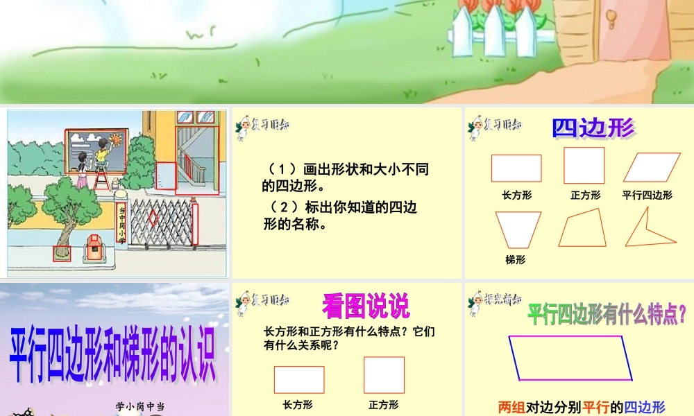 平行四边形和梯形的认识PPT课件