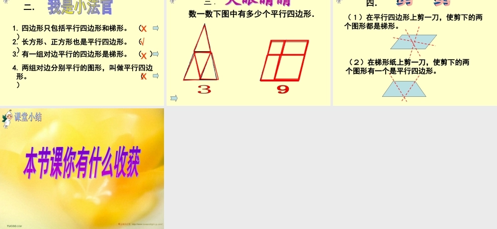 平行四边形和梯形的认识PPT课件