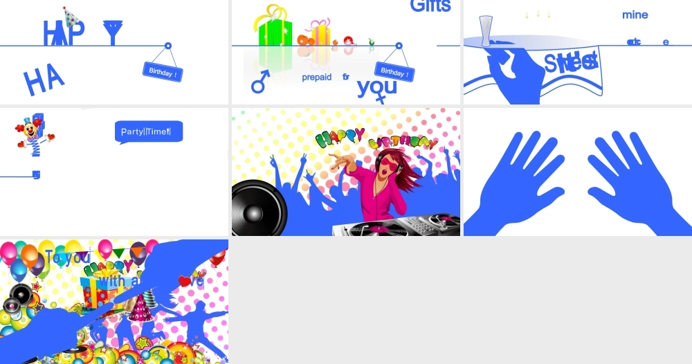 生日祝福超级动态PPT模板