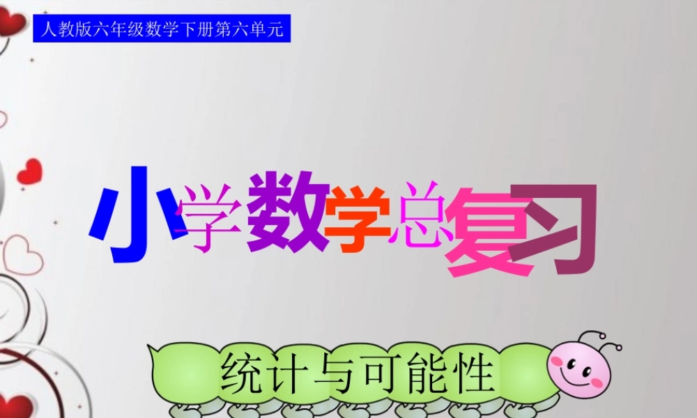 人教版六年级数学下册第六单元第二十五课时_统计与可能性—可能性