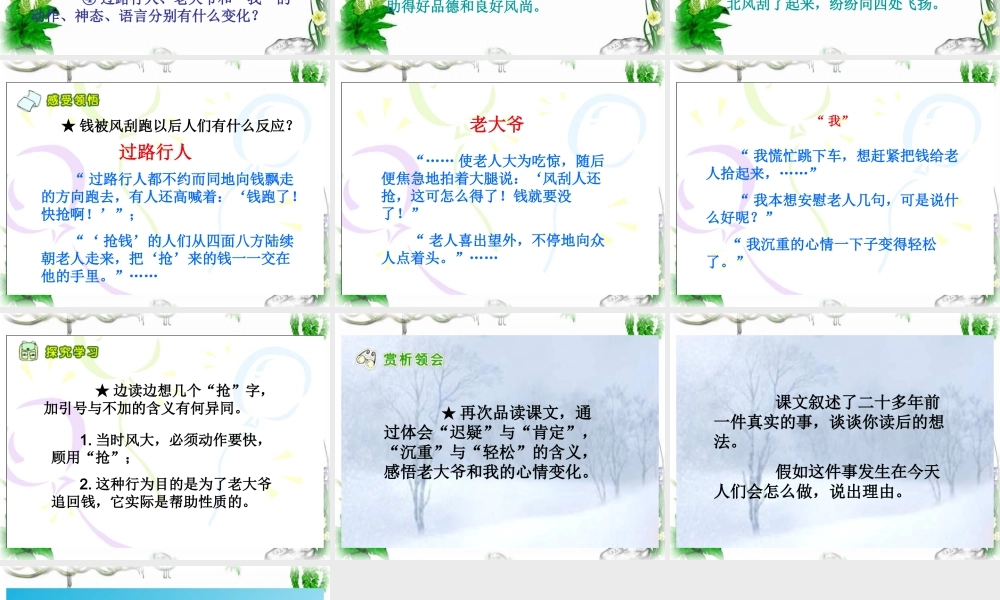 散落的钞票课件1