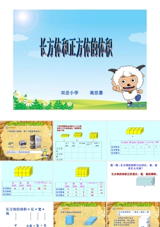 《长方体和正方体的体积》_课件 (2)