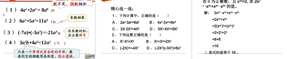 单项式乘以单项式课件