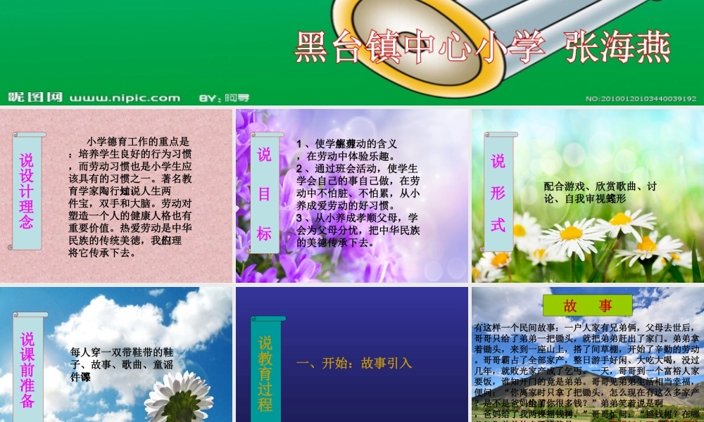 热爱劳动传承美德课件