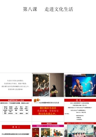 《色彩斑斓的文化生活》课件