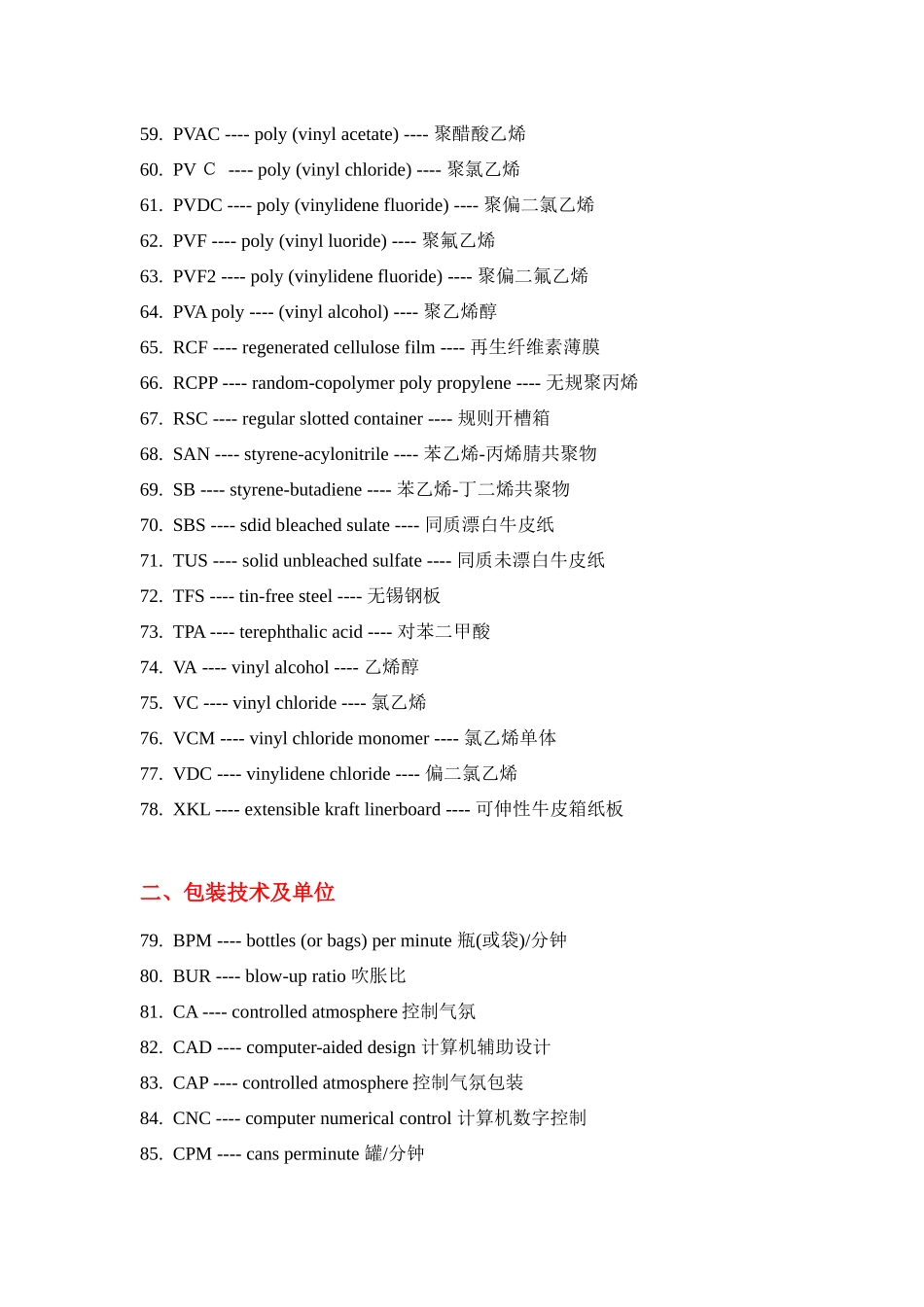 包装印刷轻工印刷缩略语_第3页