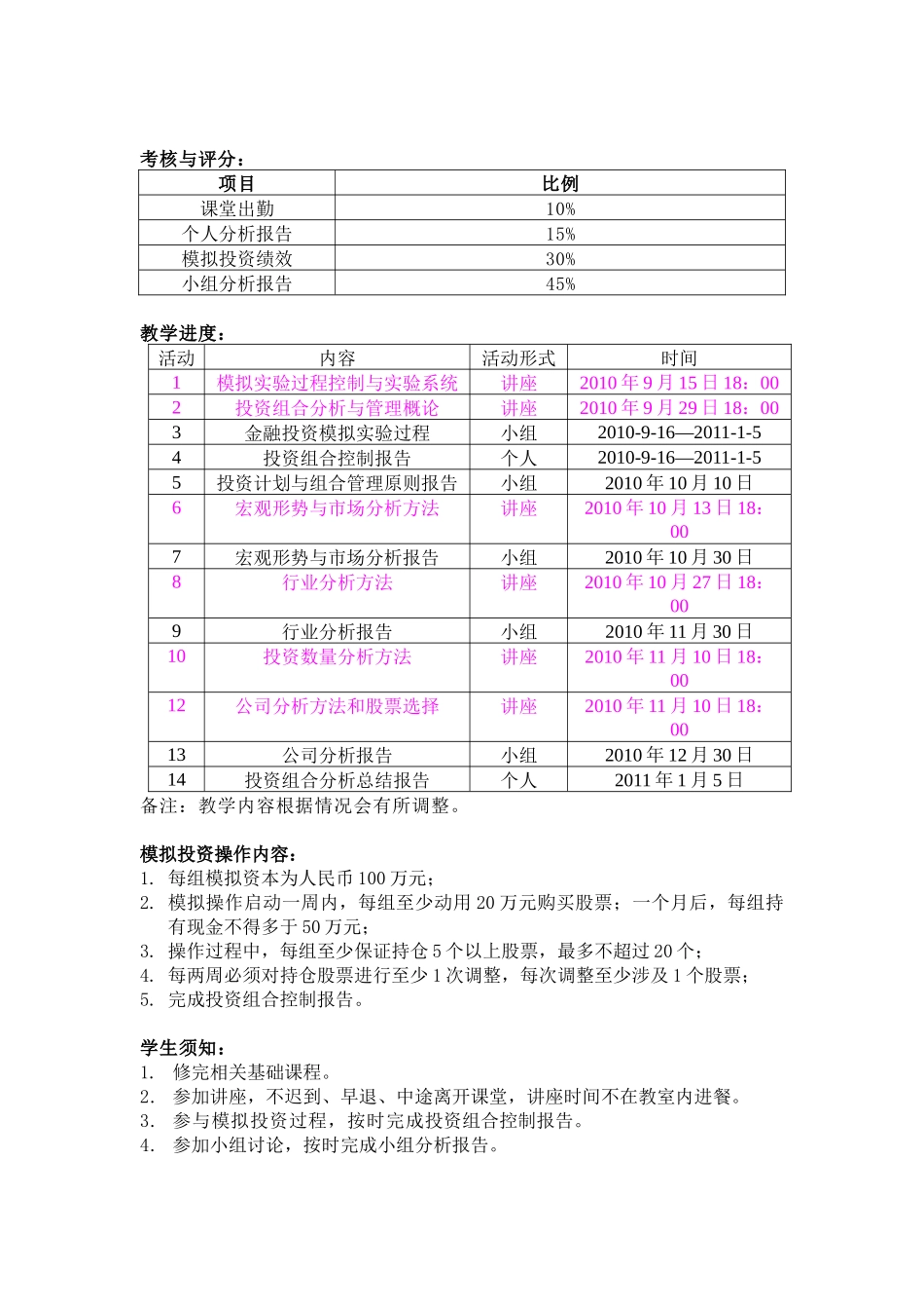 金融模拟投资实验报告_第3页