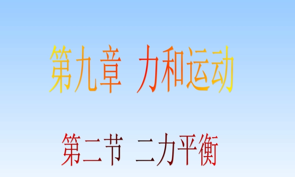 二力平衡 (4)