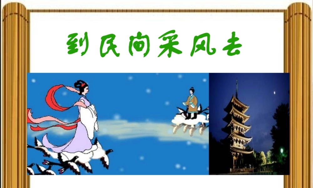 综合性学习《到民间采风去亳州》