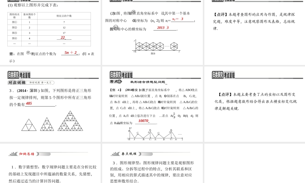 聚焦中考专题1规律探索型问题