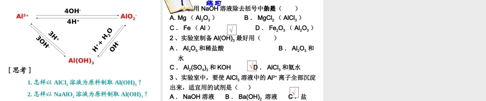 第二节几种重要的金属化合物