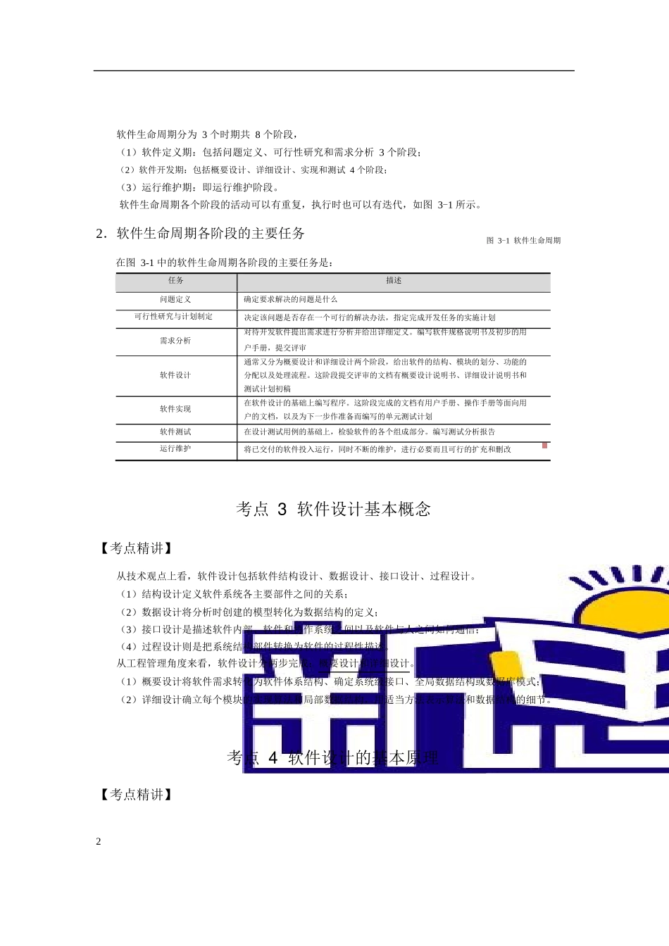 全国二级c语言考试考试公共基础知识第3章软件工程基础_第2页