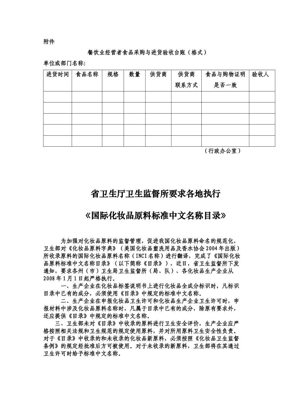 餐饮业食品索证管理规定_第3页