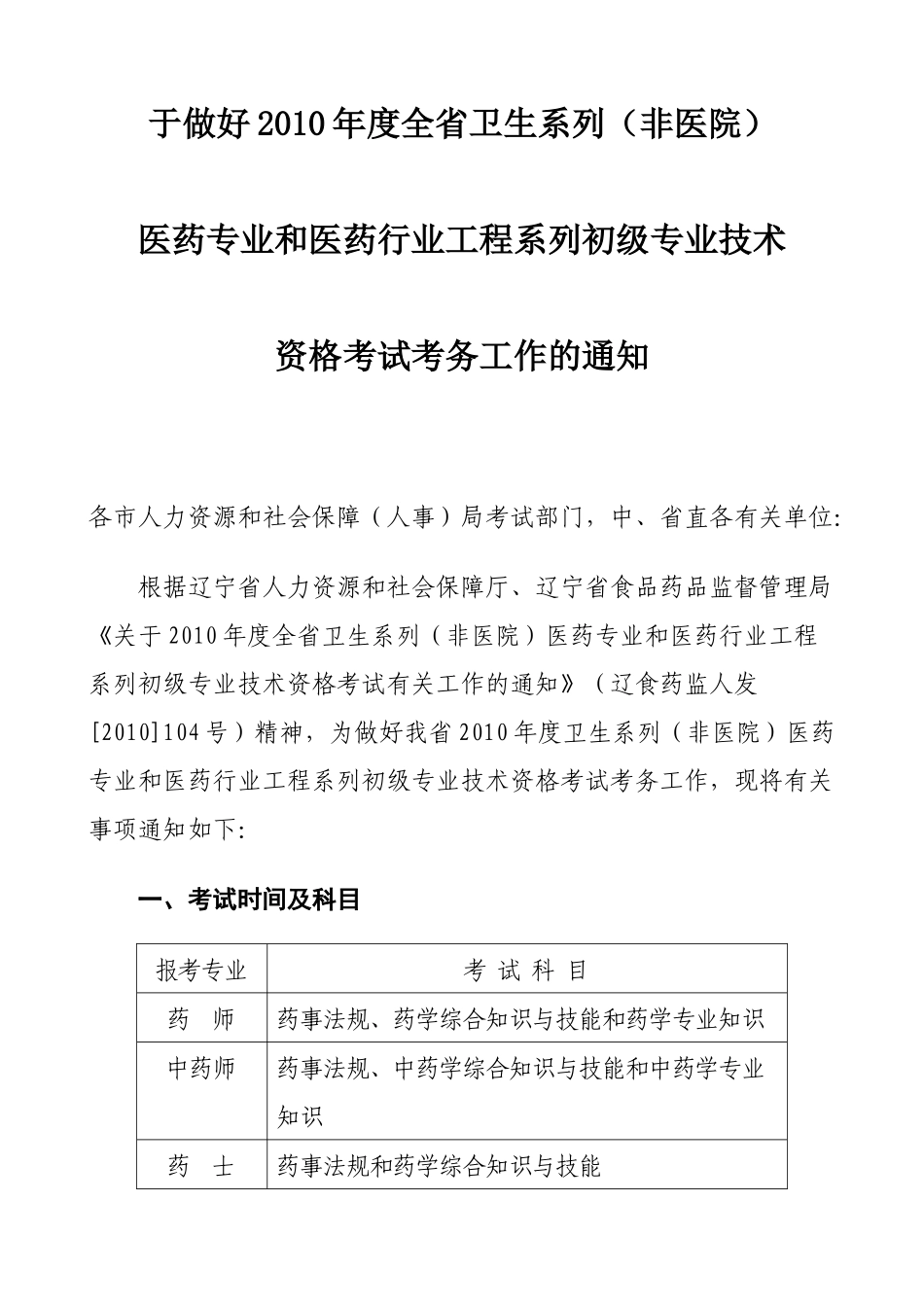 医药专业和医药行业工程系列初级专业技术_第1页