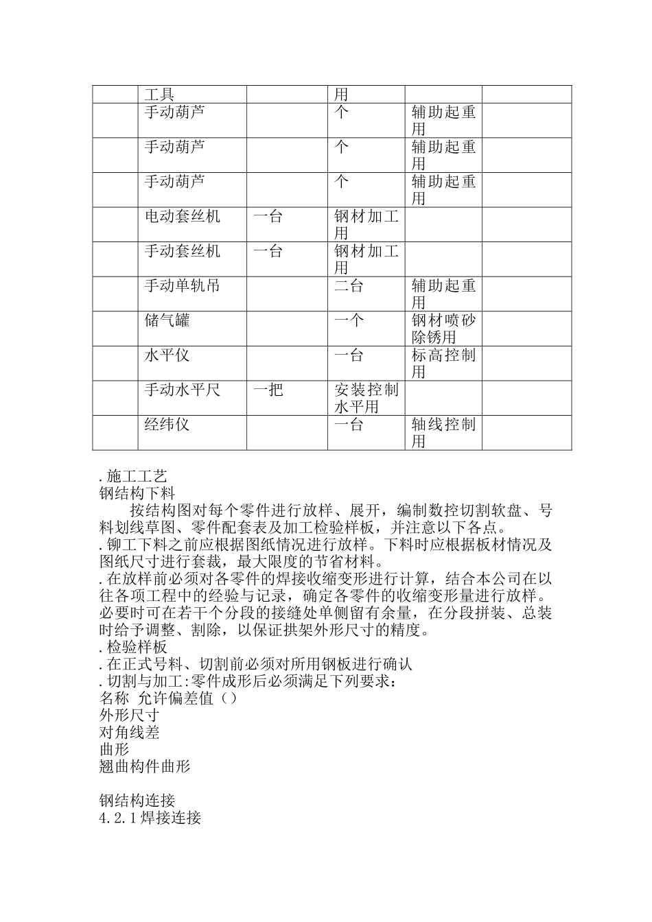 XX酒店钢结构施工组织设计方案(DOC30页)_第3页