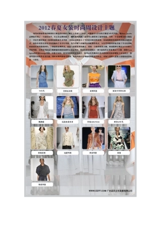 XXXX春夏女装纽约时尚周设计主题