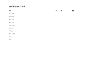 物业工程表格(DOC37页)