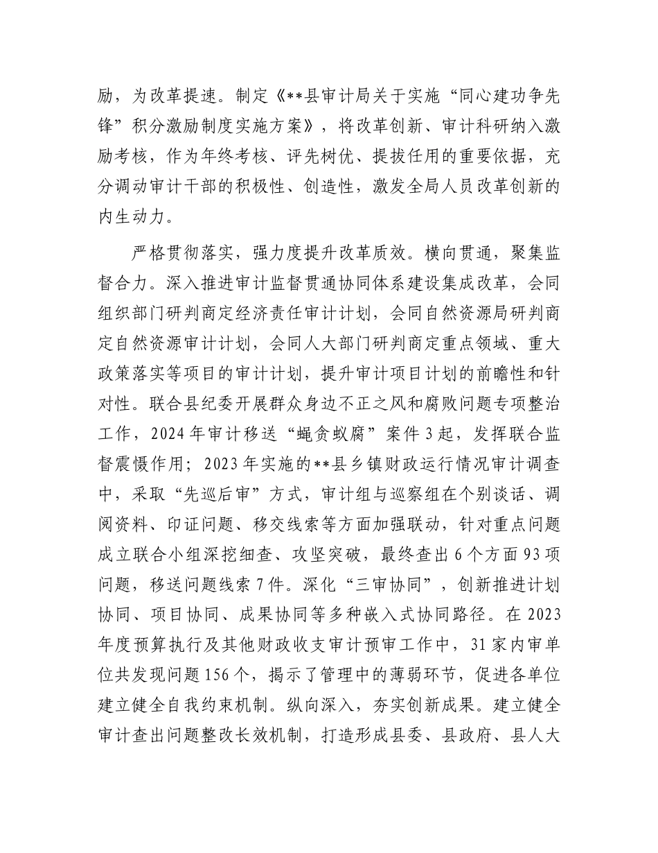 在2024年全市审计系统审计质量推进会上的交流发言_第2页