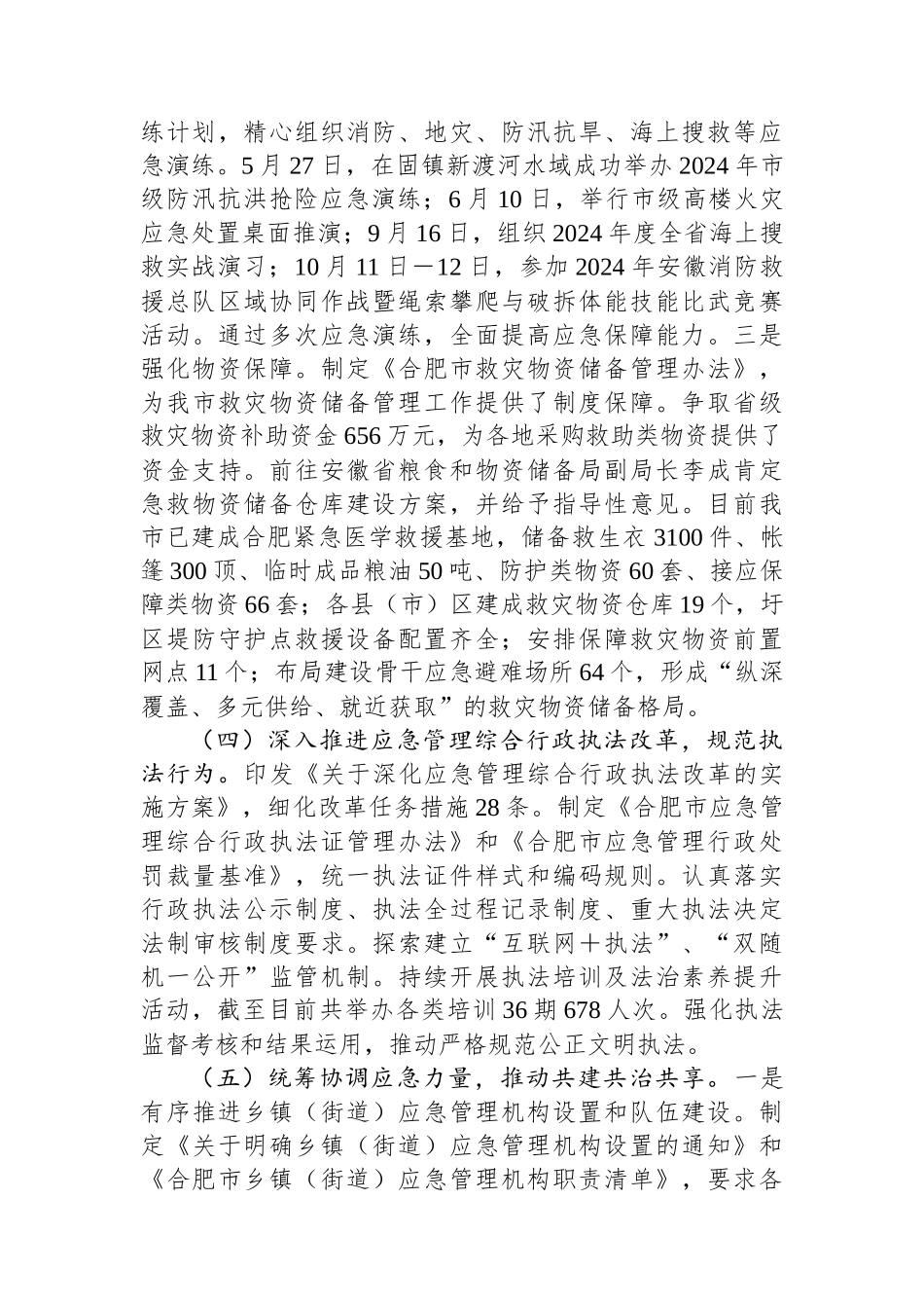 应急管理局2024年工作总结和下一步工作计划_第3页