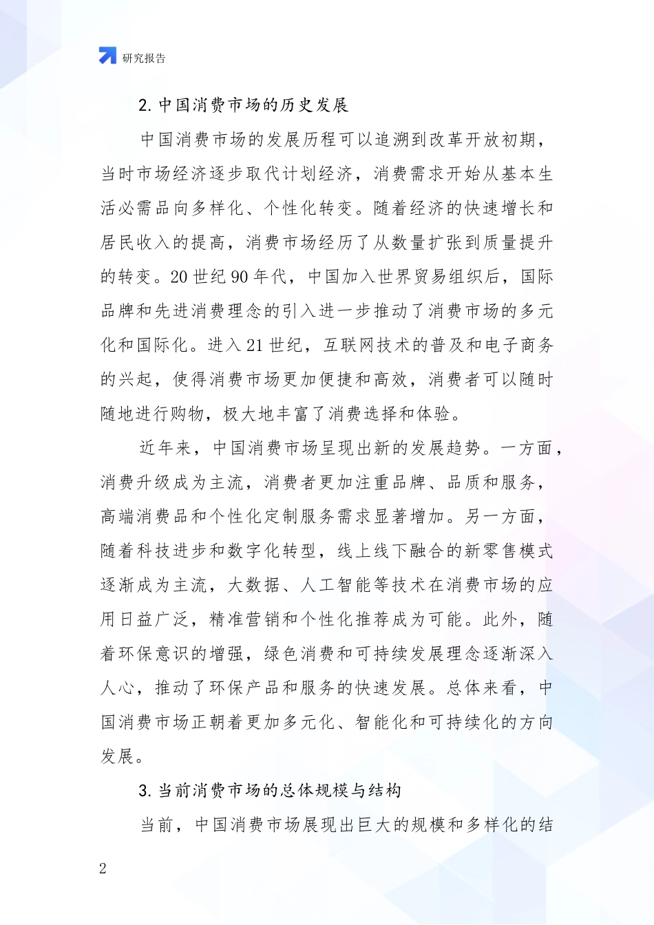 2024年-2025年消费市场市场前景发展趋势分析项目可行性分析报告_第2页