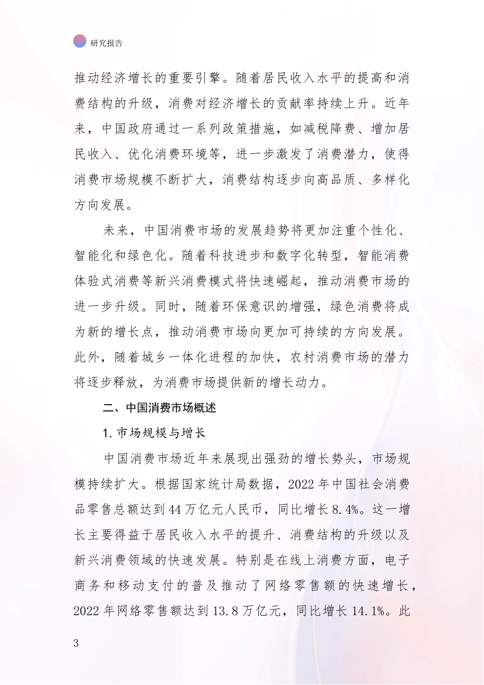 2024年-2025年消费市场市场未来发展分析项目可行性研究报告_第3页