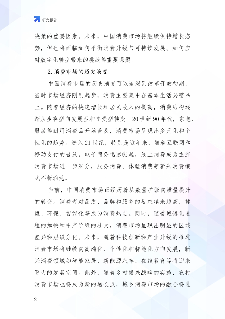 2024年-2025年消费市场现状与趋势分析项目深度可行性研究分析报告_第2页