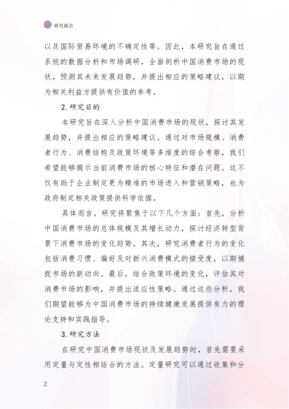 2024年-2025年消费市场总体发展情况及未来发展情况分析项目可行性分析报告_第2页