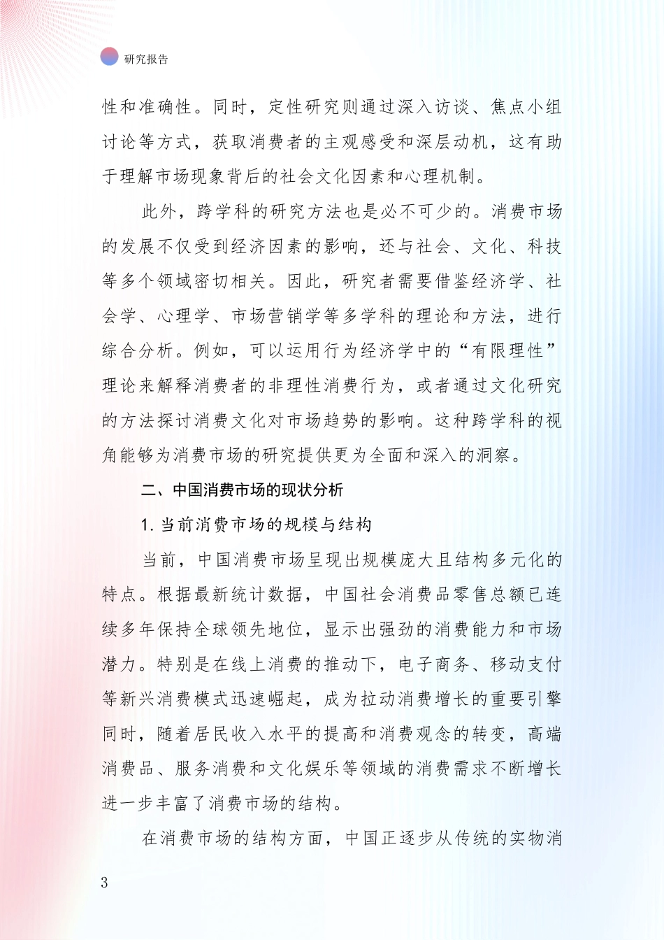 2024年-2025年消费市场总体发展现状及未来发展趋势分析项目可行性分析报告_第3页