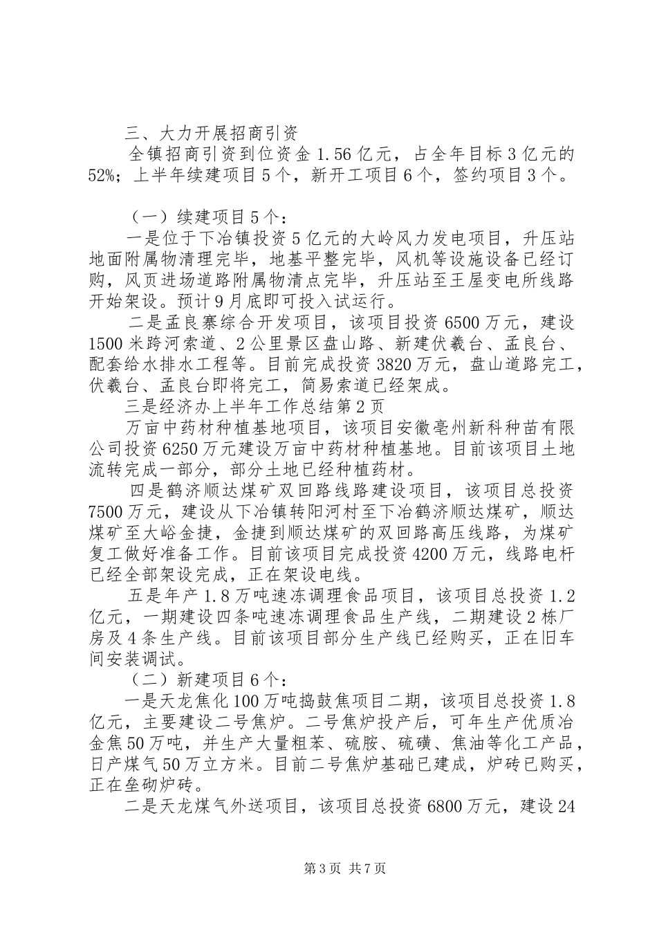 经济办上半年工作总结_第3页