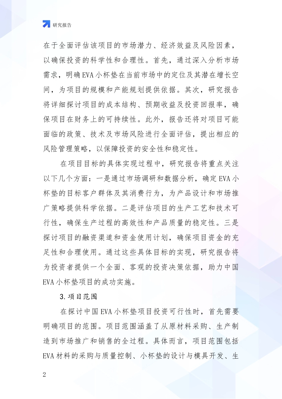 2024年-2025年中国EVA小杯垫项目现状及未来发展趋势分析报告_第2页