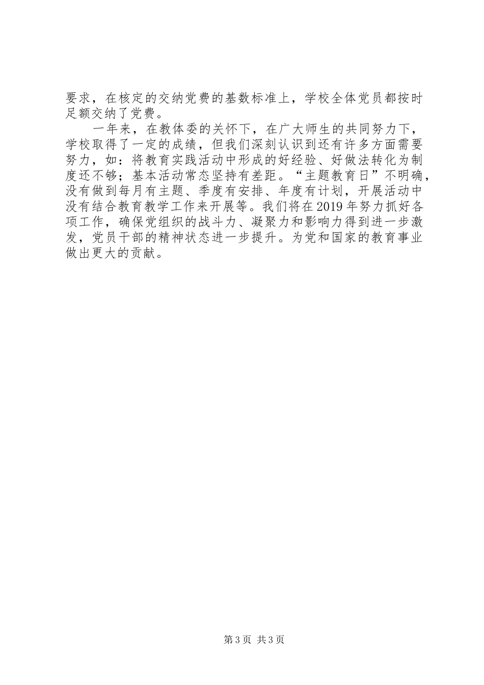 中学党支部基层党建工作总结_第3页