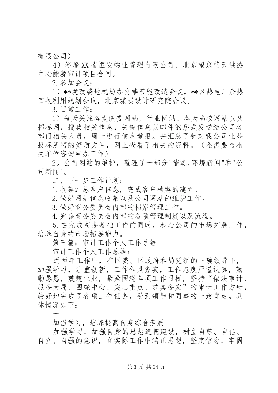 审计个人工作总结_第3页