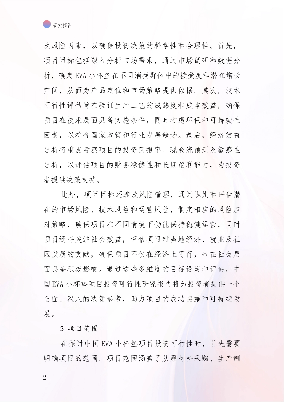 2024年-2025年中国EVA小杯垫项目总体情况分析调研报告_第2页