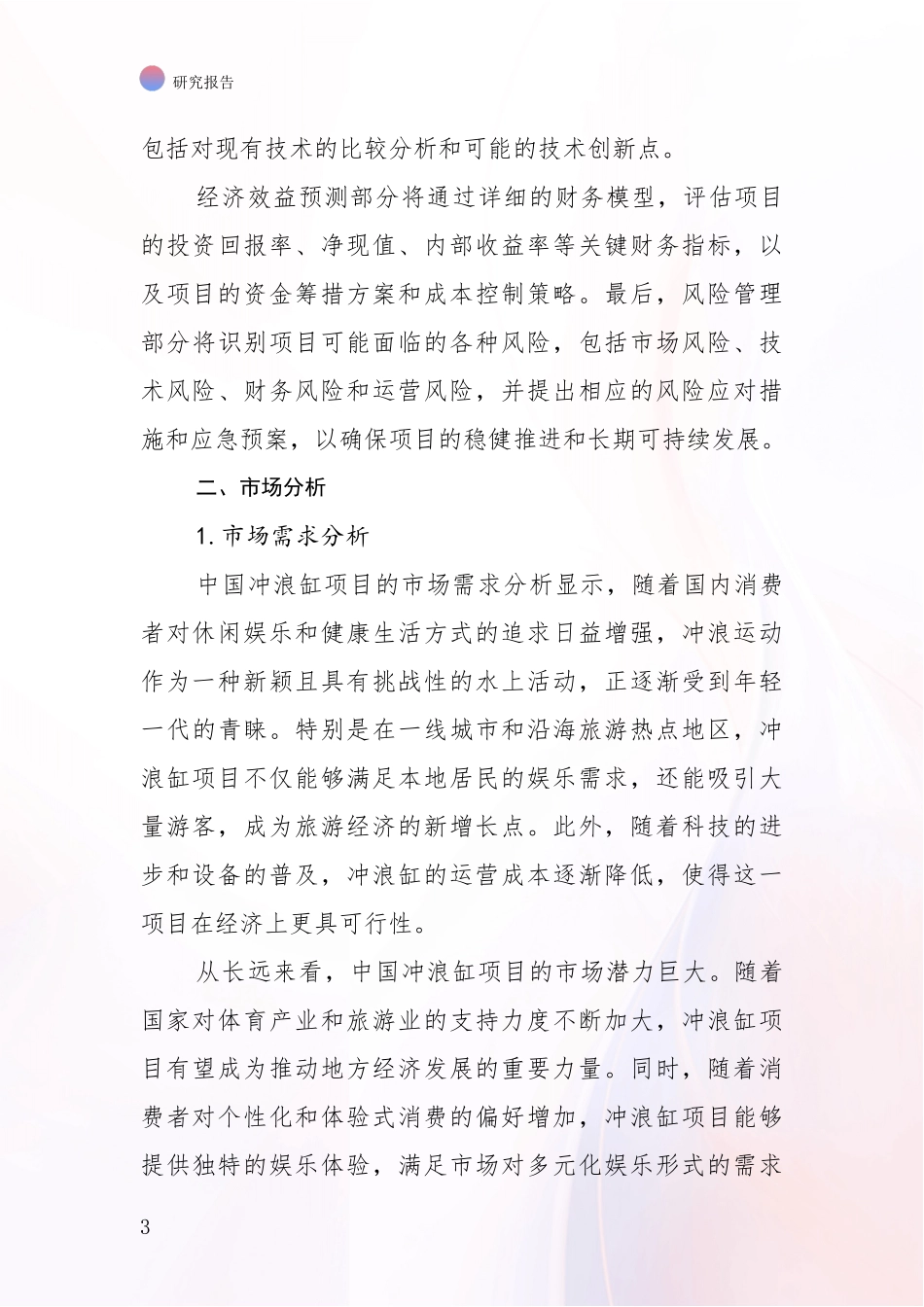 2024年-2025年中国冲浪缸项目现状及未来发展趋势预测分析深度研究报告_第3页