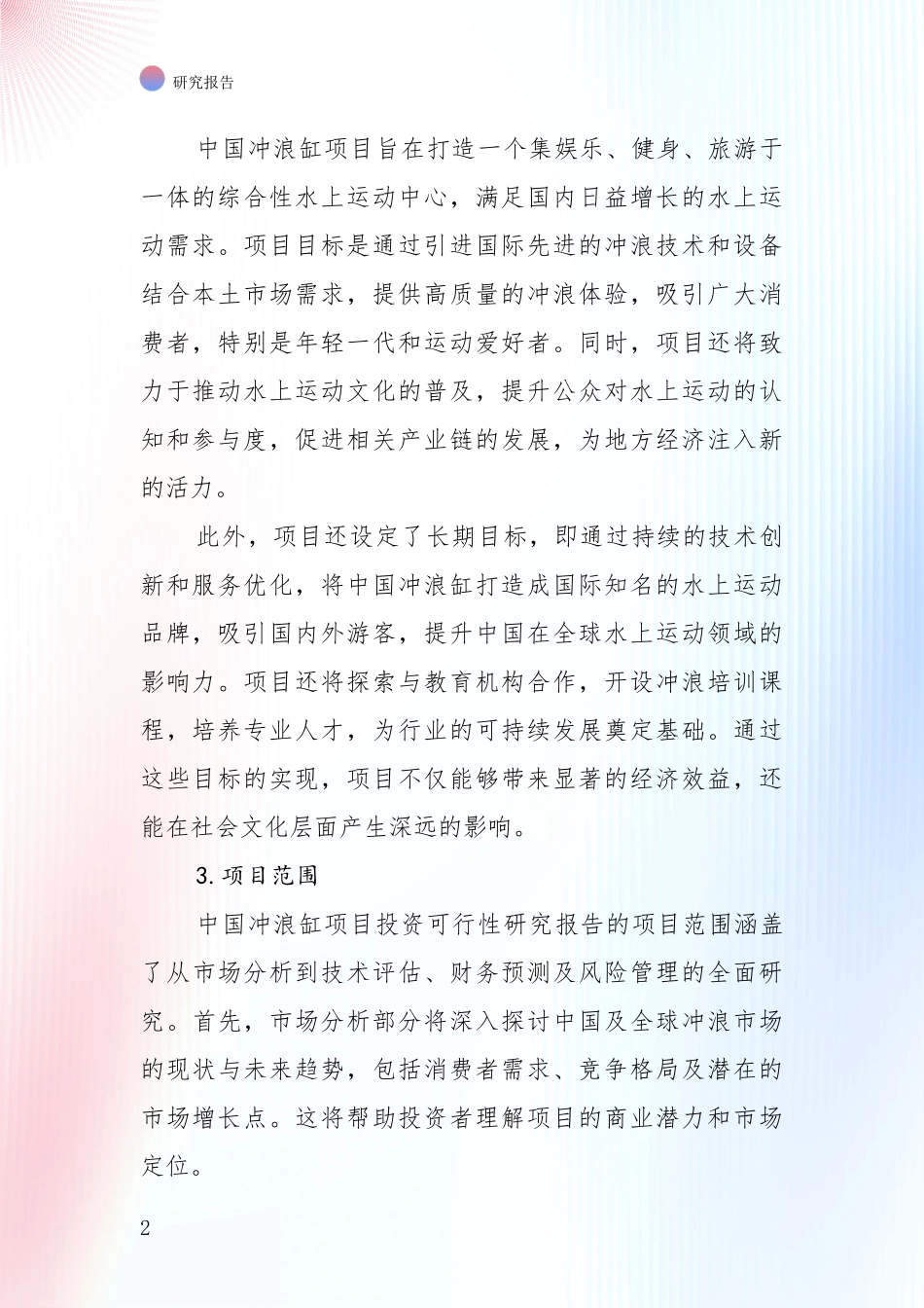 2024年-2025年中国冲浪缸项目行业未来发展分析报告_第2页