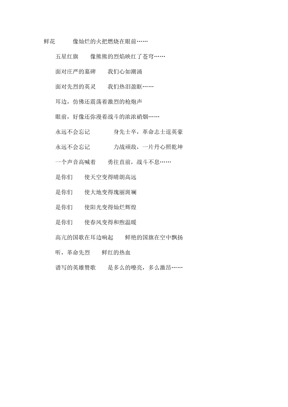 鲜花像灿烂的火把燃烧在眼前_第1页